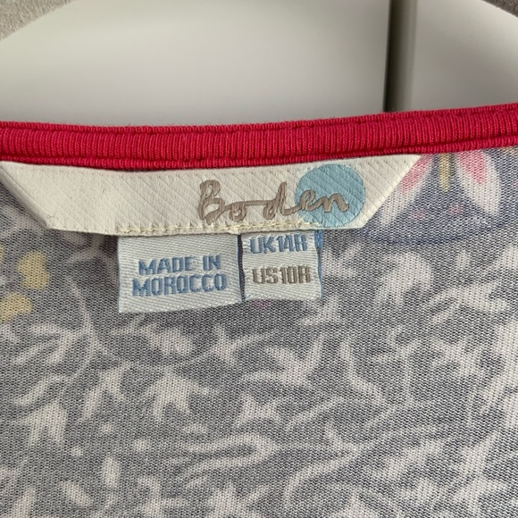 Patterned Colorful Short Sleeve Wrap Dress - Picture 3 of 3